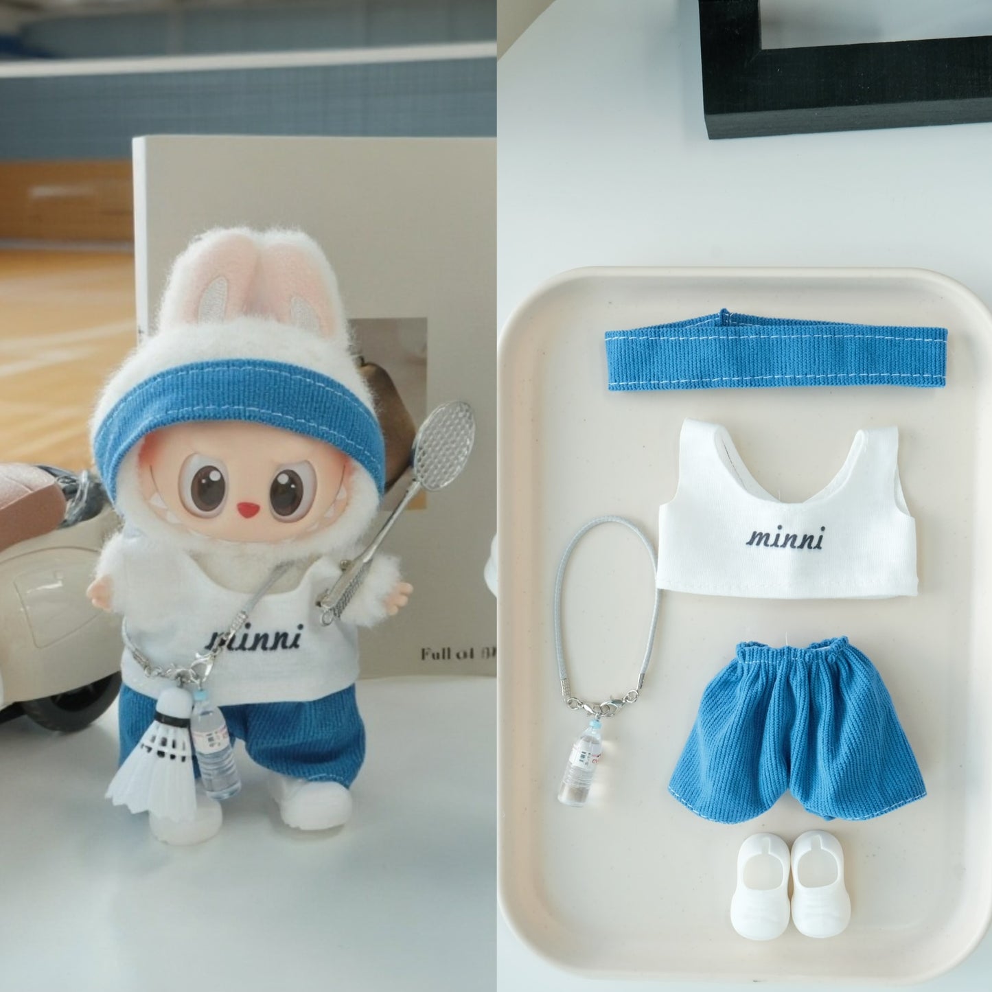 Casual Badminton Clothes for 15–17cm collectible dolls