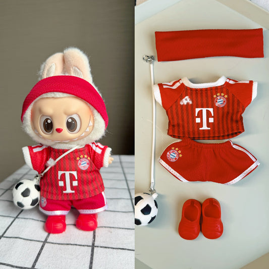 Bayern Munich-Style Mini Soccer Jersey Set for 15–17cm collectible dolls, product view 2