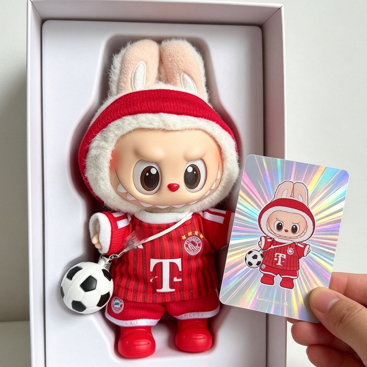 Bayern Munich-Style Mini Soccer Jersey Set for 15–17cm collectible dolls, product view 3