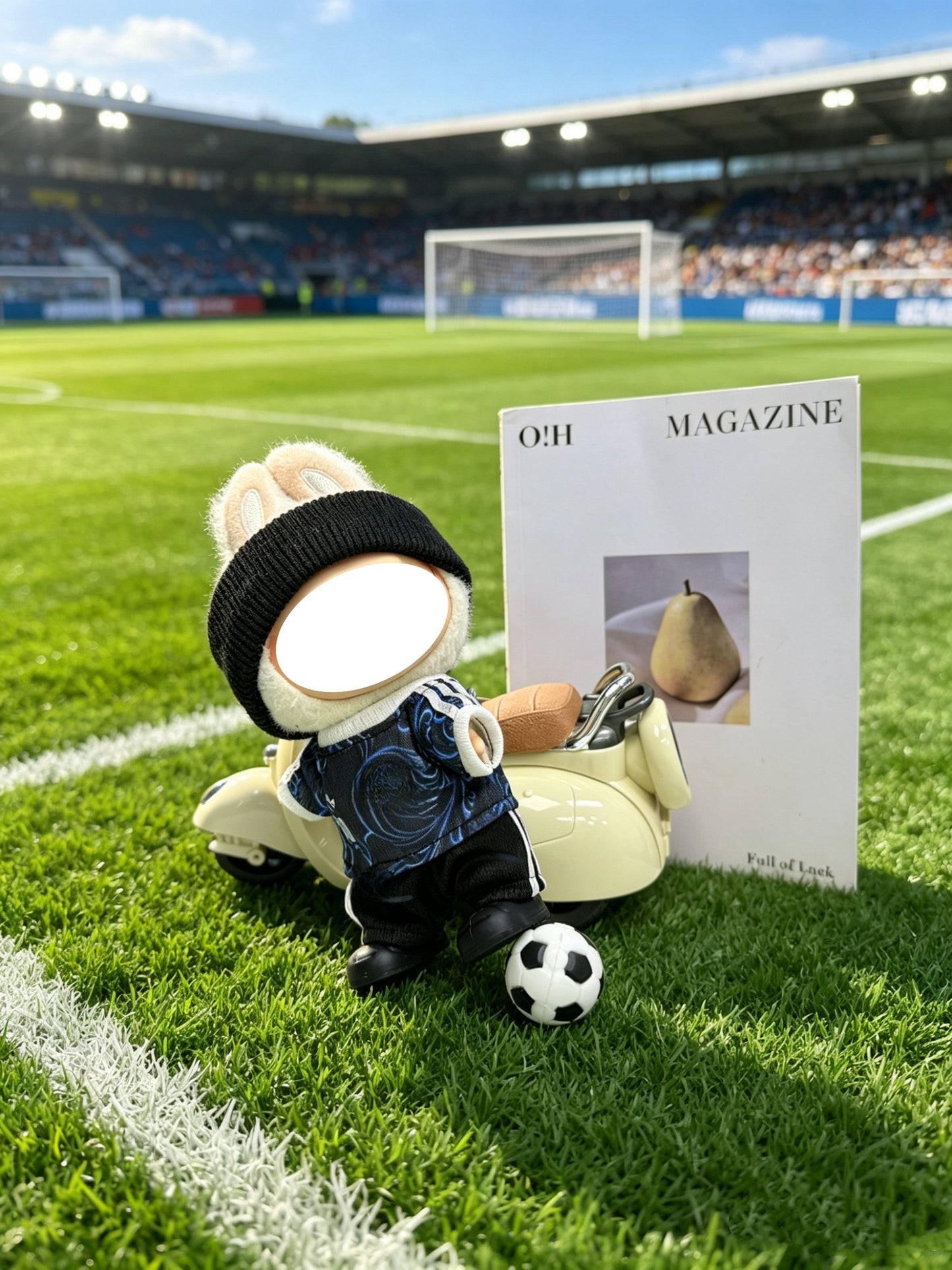 Argentina Away-Style Mini Soccer Jersey Set for 15–17cm collectible dolls, product view 4