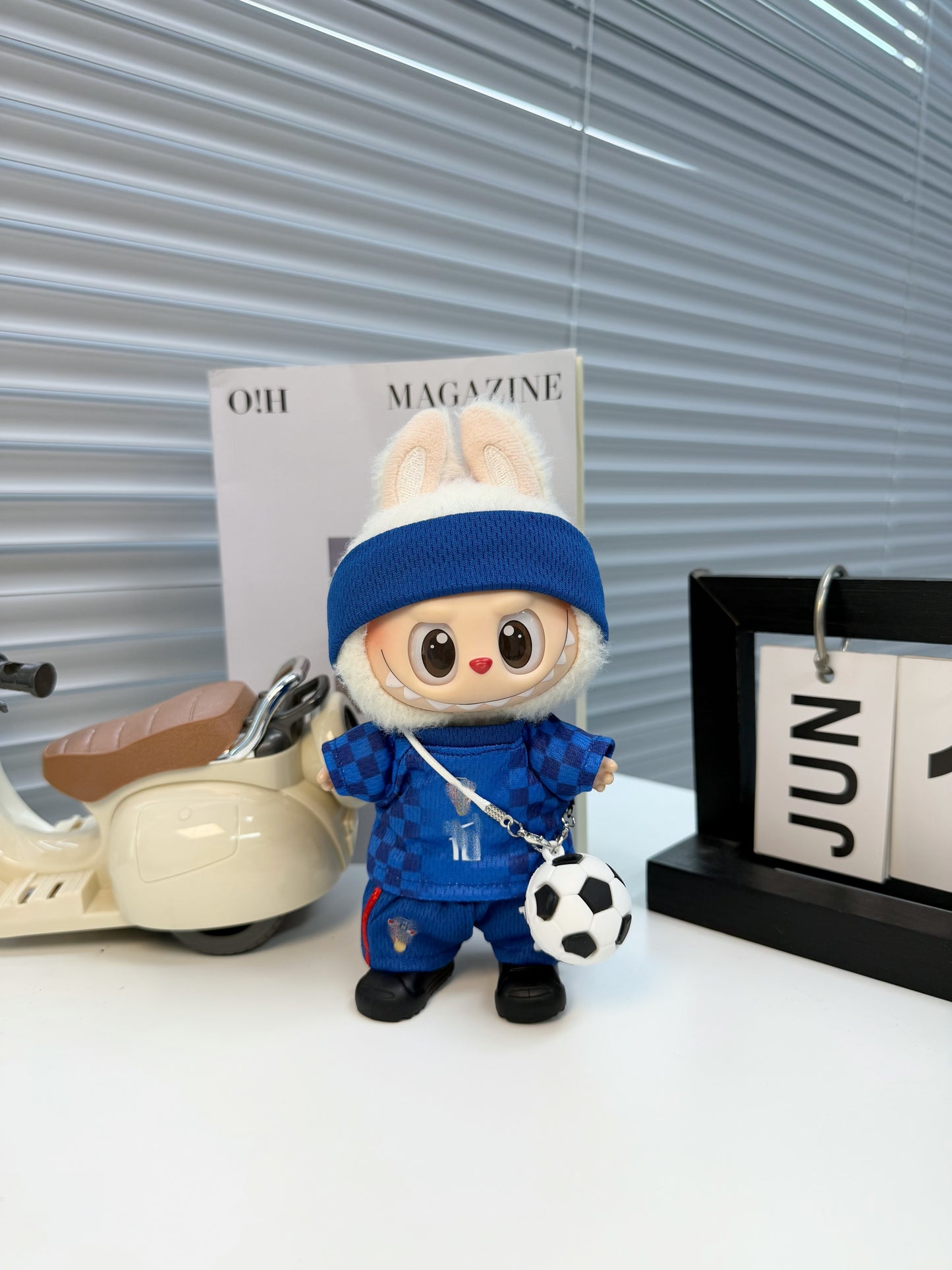 Croatia #10 Soccer Jersey Doll Clothes for 15-17cm Plush Dolls,5 pcs Set Mini Football Uniform for 6 inch doll
