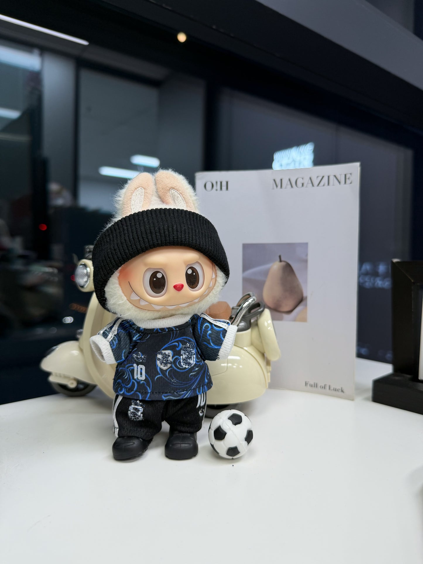 Argentina #10 Soccer Jersey Doll Clothes for 15-17cm Plush Dolls,5 pcs Set Mini Football Uniform for 6 inch doll