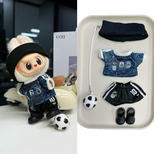 Argentina #10-Style Mini Soccer Jersey Set for 15–17cm collectible dolls, product view 7