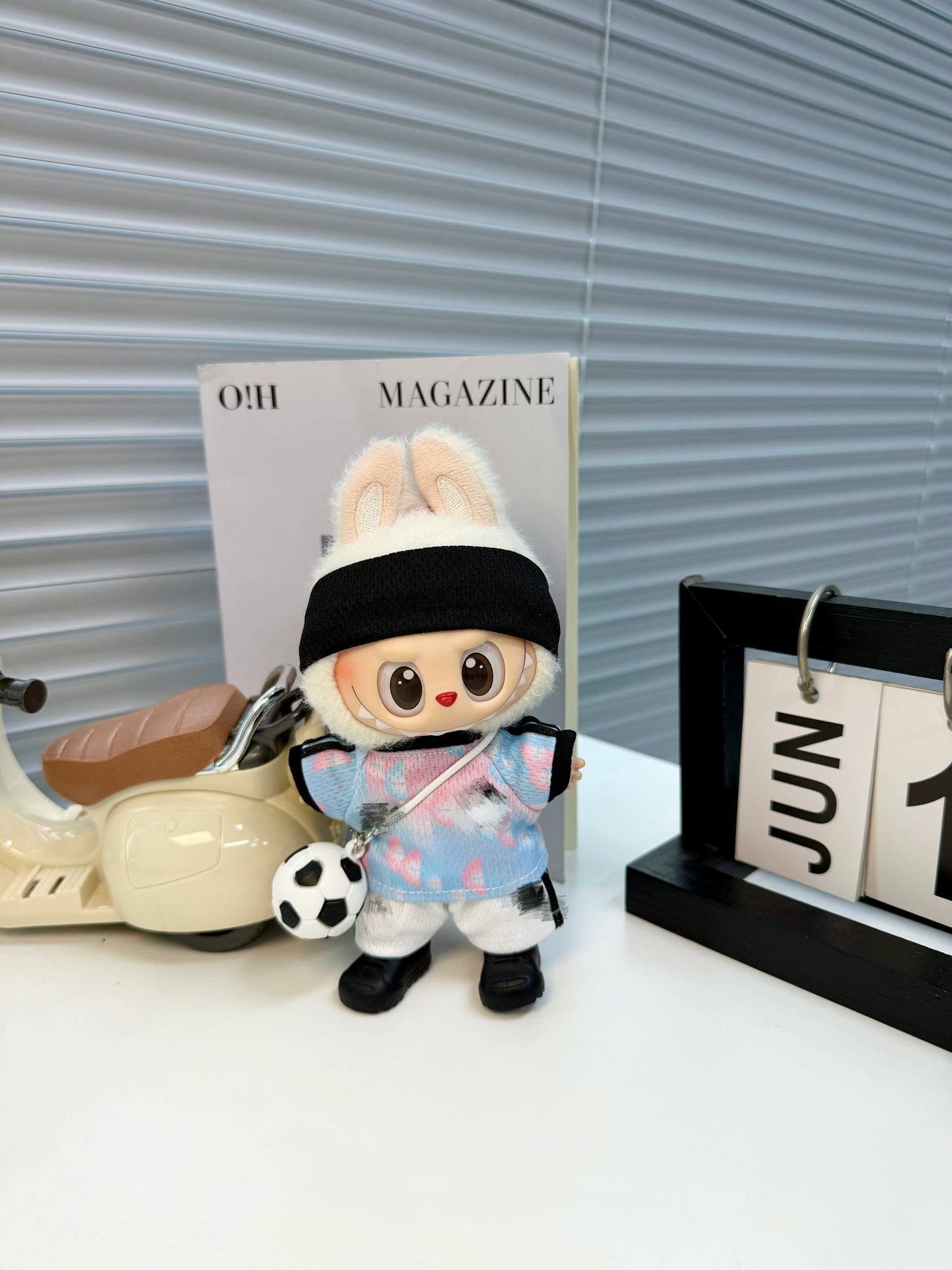 Belgium #7 Soccer Jersey Doll Clothes for 15-17cm Labubu Dolls,5 pcs Set Mini Football Uniform for 6 inch doll