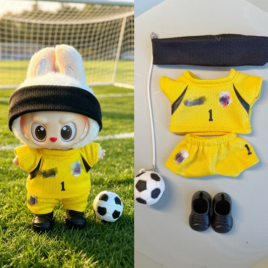 Cape Verde-Style Goalkeeper Kit for 15–17cm collectible dolls, product view 2
