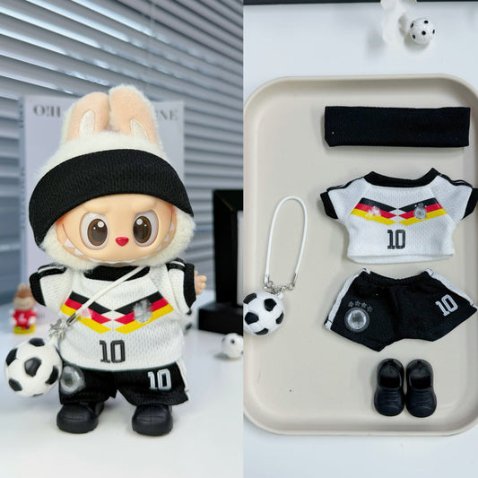 Germany Soccer Jersey Doll Clothes for 15–17cm collectible dolls, product view 2