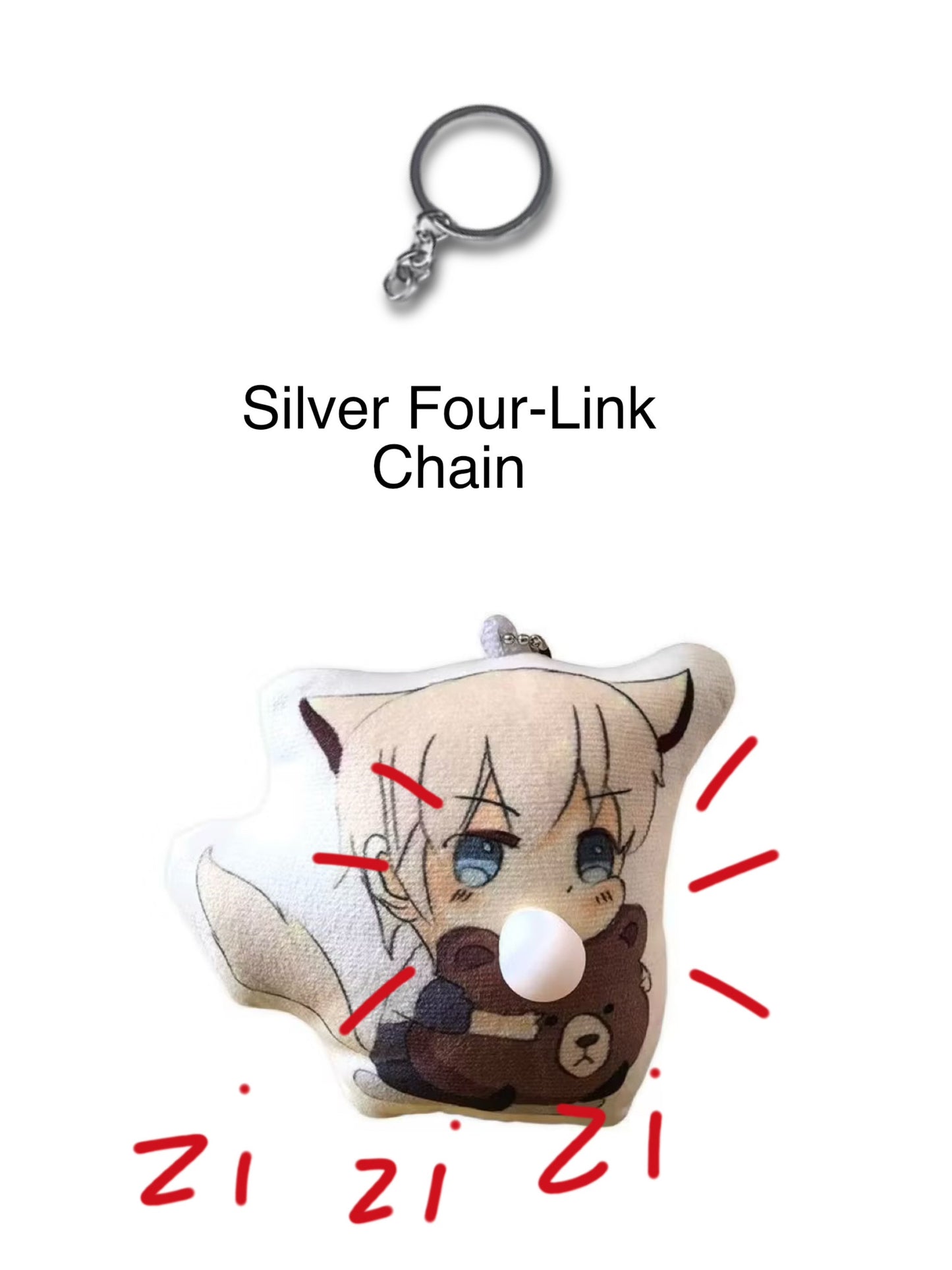 Custom Photo Squeaking Bubble Keychain - Personalized Picture Plush Bag Charm & Funny Car Mirror Hanging Ornament, Unique Stress Relief Squeaky Pendant Gag Gift for Friends, Couples & Pet Lovers
