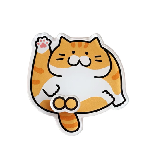 Funny Rotating Cat Balls Refrigerator Magnets, Cute Spinning Cat Butt Acrylic Fridge Magnet Set, Novelty Hilarious Fidget Stress Relief Decor Gag