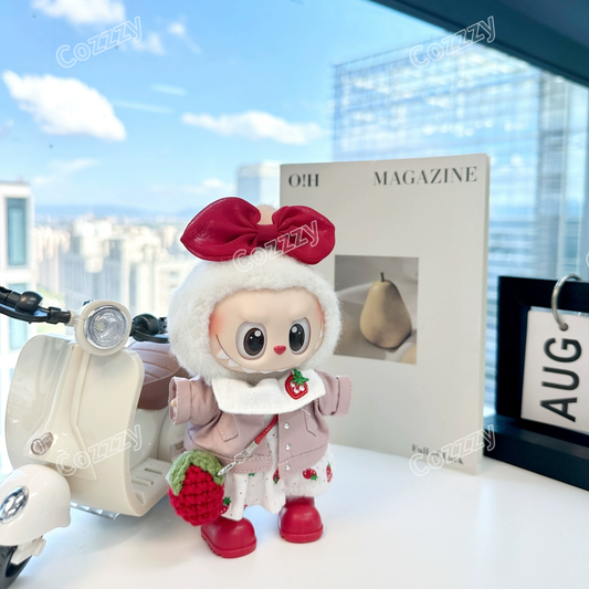 Strawberry Cutey Dress Set for 15–17cm collectible dolls, product view 2