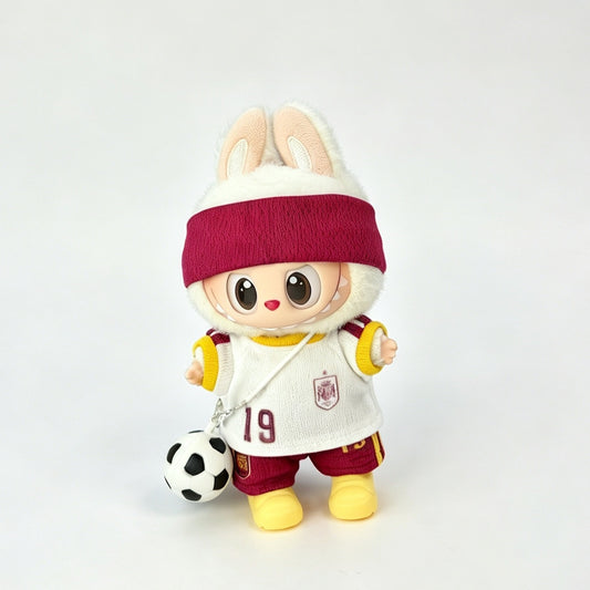 Spain Soccer Jersey Doll Clothes for 15–17cm collectible dolls, product view 2