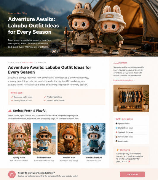 Adventure Awaits: Labubu Outfit Ideas for Every Season