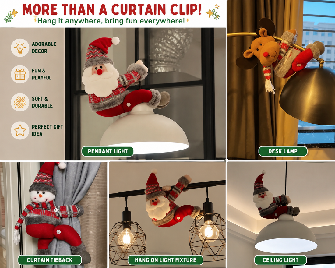 From Curtains to Chandeliers: 3 Playful Christmas Tiebacks for a Cozier Holiday Home