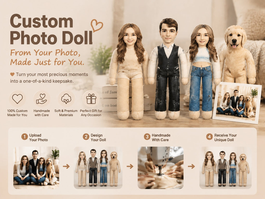Turn Your Favorite Photo Into a One-of-a-Kind Custom Doll: How Personalized Memory Dolls Are Made