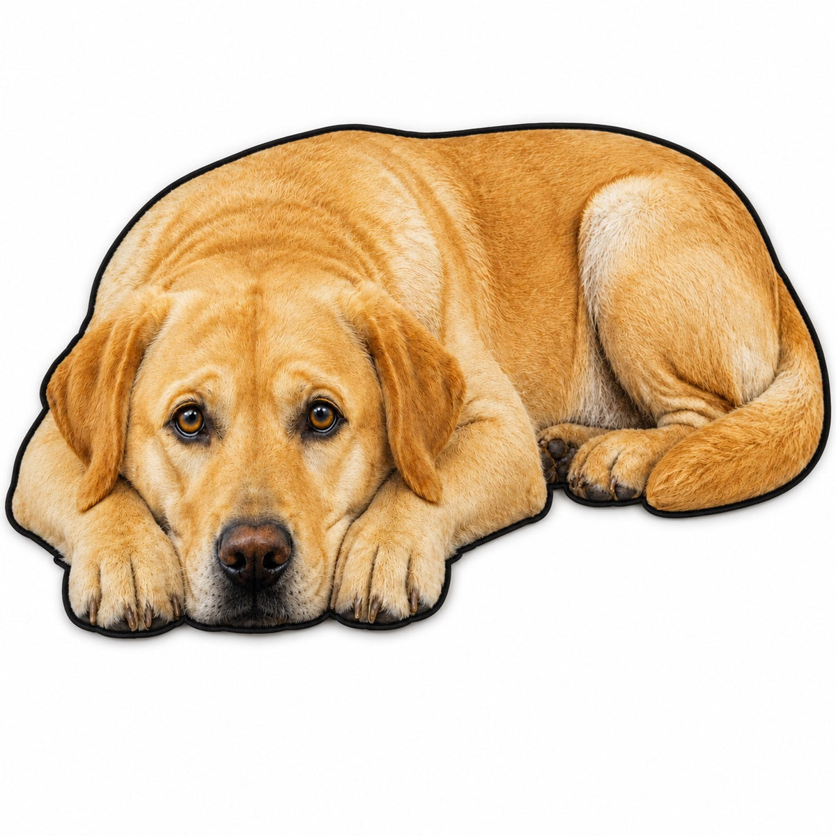 3D Realistic Dog Shaped Bath Mat & Floor Rug - Ultra Soft Absorbent Plush Area Rug, Non-Slip Cute Animal Shaped Door Mat