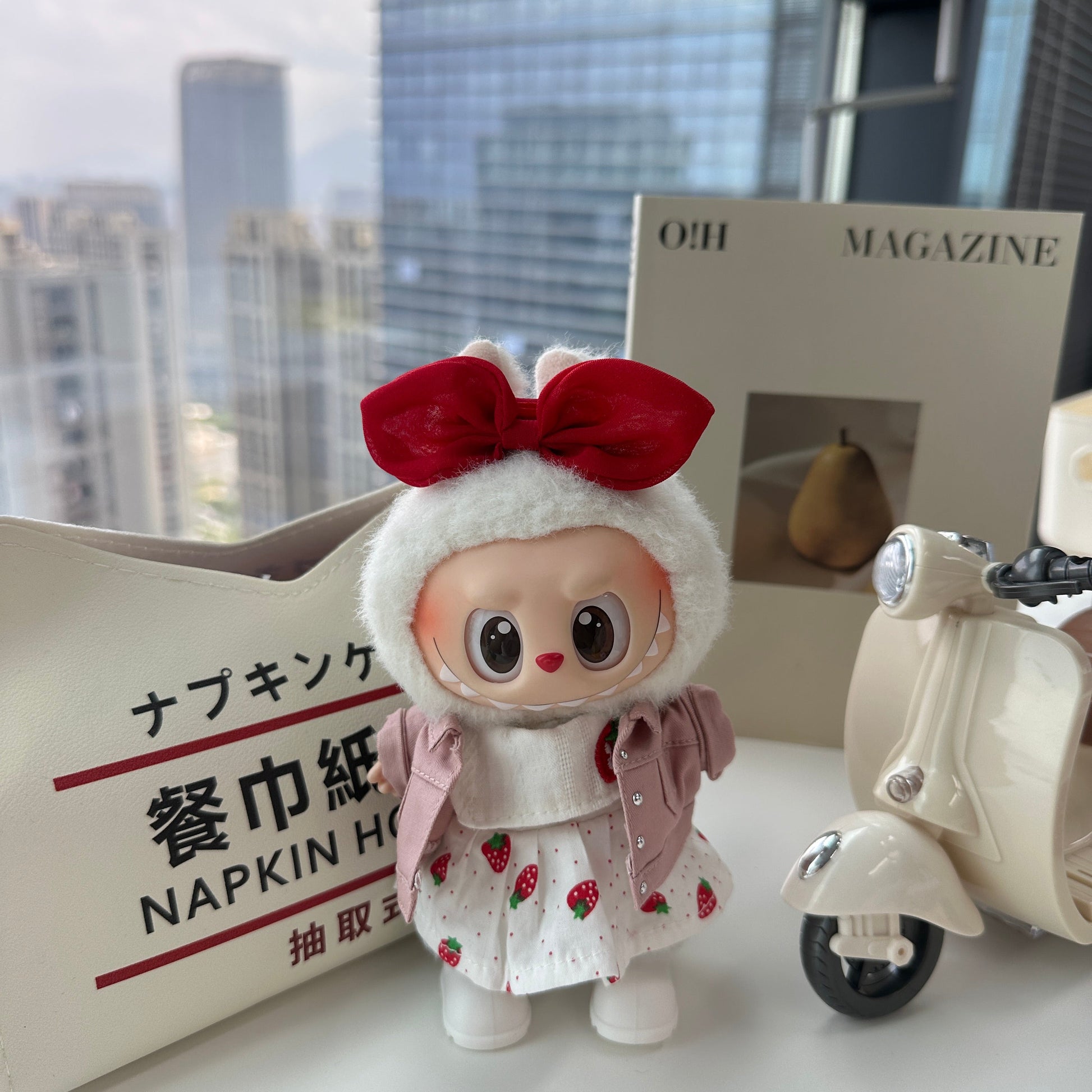 Strawberry Cutey Dress Set for 15–17cm collectible dolls, product view 4