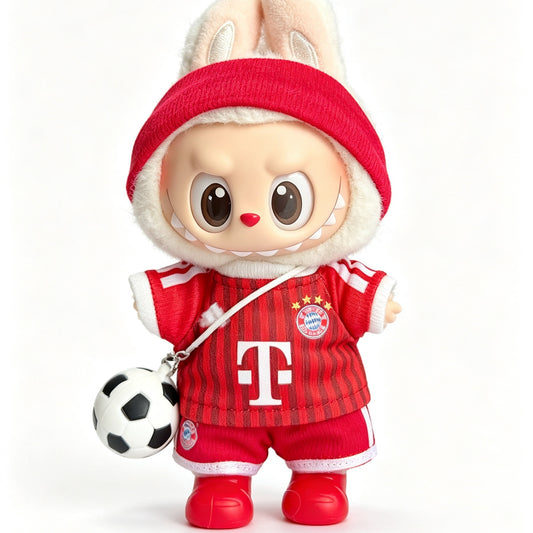 Bayern Munich-Style Mini Soccer Jersey Set for 15–17cm collectible dolls