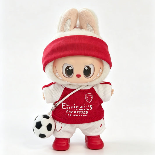 Arsenal-Style Mini Soccer Jersey Set for 15–17cm collectible dolls