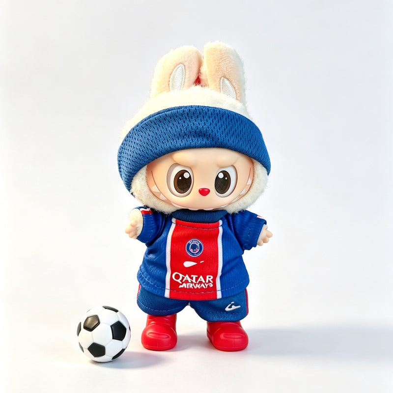 Paris Saint-Germain-Style Mini Soccer Jersey Set for 15–17cm collectible dolls