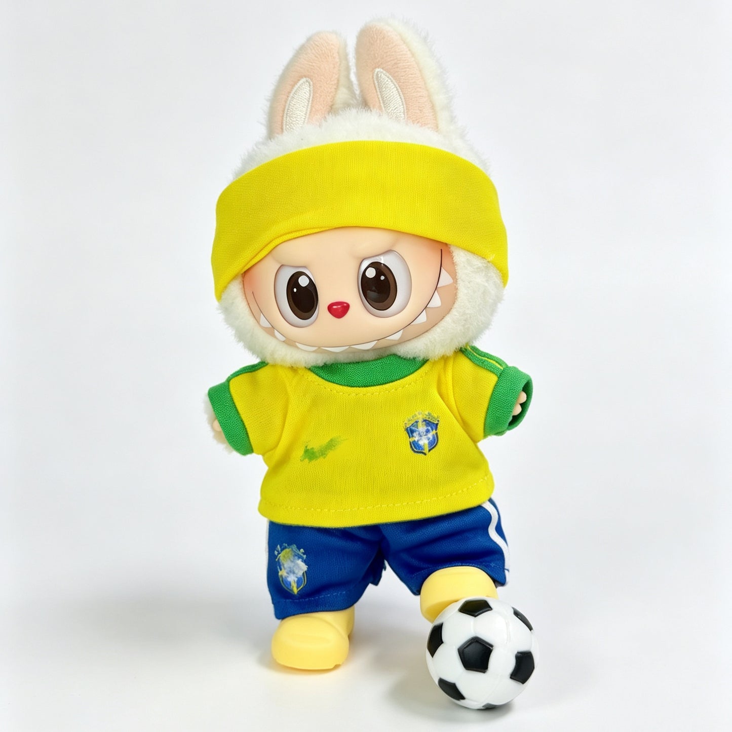 Brazil Soccer Jersey Doll Clothes for 15–17cm collectible dolls