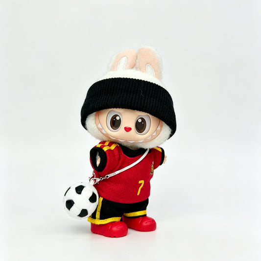 Belgium #7-Style Mini Soccer Jersey Set for 15–17cm collectible dolls