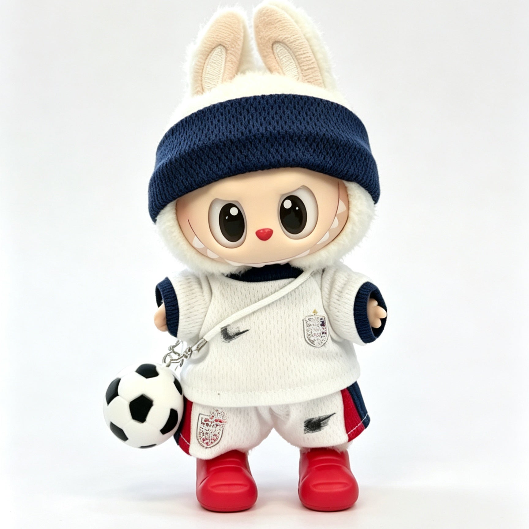 England Home-Style Mini Soccer Jersey Set for 15–17cm collectible dolls