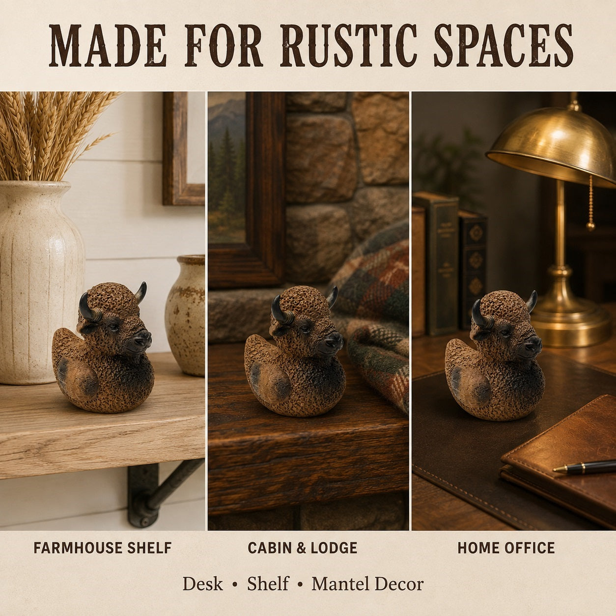 Figurine Duck- Whimsical Duck Statue Unique Ducks Figurine Resin Ducks for Dashboard Funny Animal Duck Statue for Home Office Desktop Car Accessories