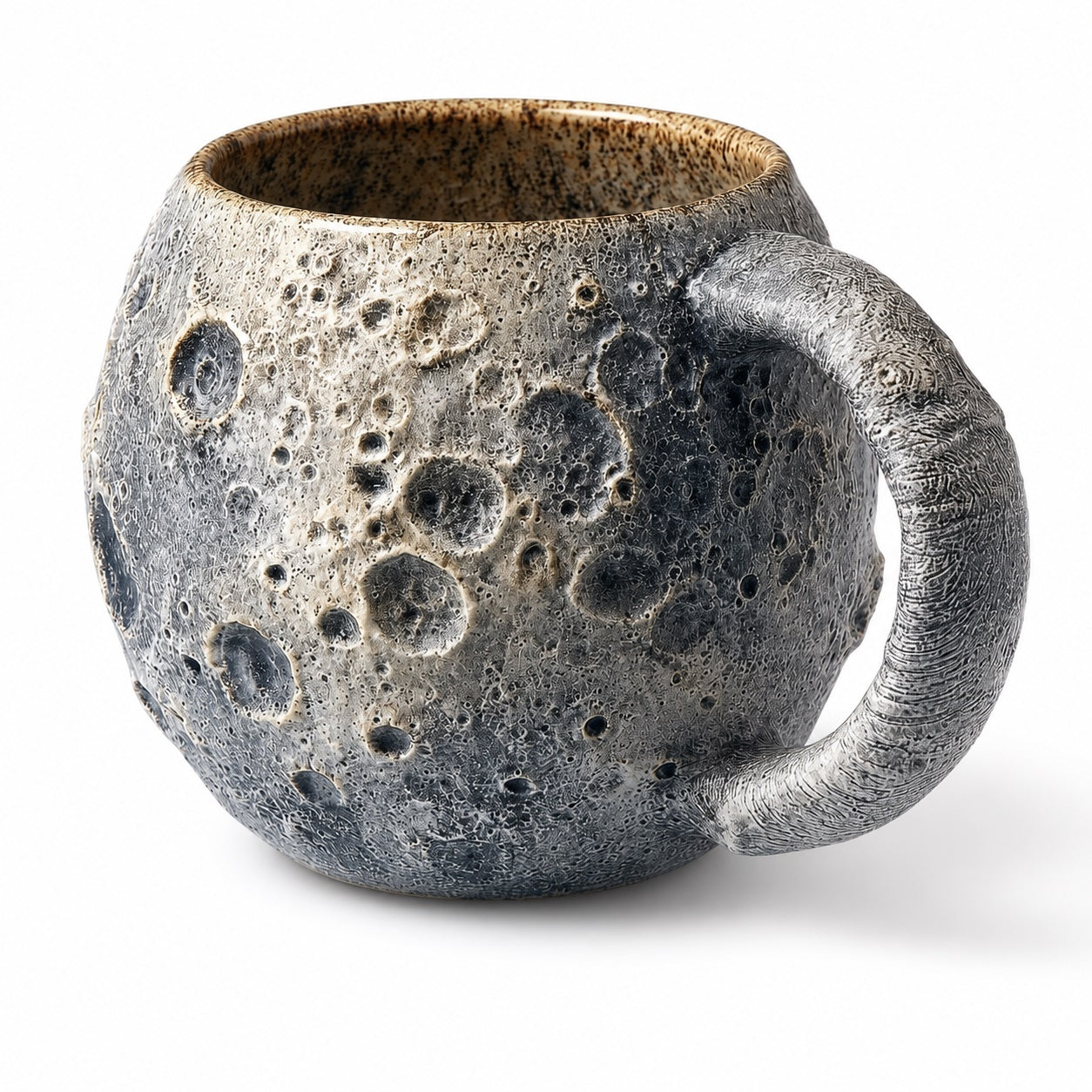 Planet Resin Craft Mug, 3D Celestial Cup with Textured Earth Moon Saturn or Sun Design, 5.1 Inch Space-Themed Decorative Mug, Astronomy Desk Decor and Gift for Space Lovers
