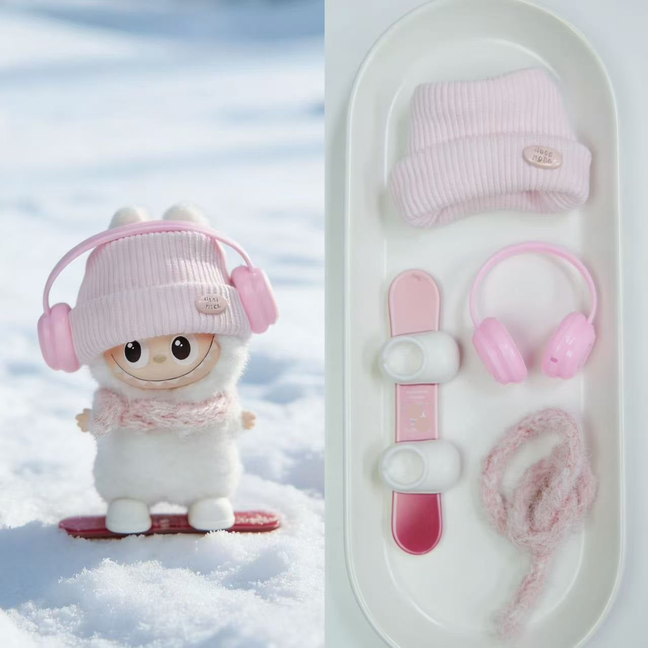 Mini Snowboarding Outfit for 10–12cm collectible dolls, product view 5