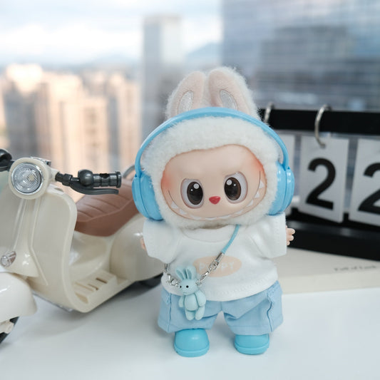 Headphone & T-Shirt Street Style Set for 15–17cm collectible dolls