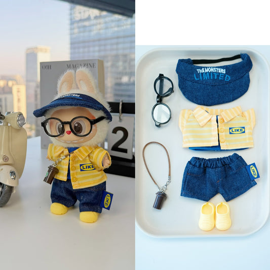 Store Clerk Uniform Outfit for 15–17cm collectible dolls