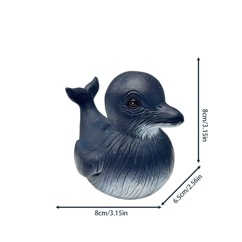 Figurine Duck- Whimsical Duck Statue Unique Ducks Figurine Resin Ducks for Dashboard Funny Animal Duck Statue for Home Office Desktop Car Accessories