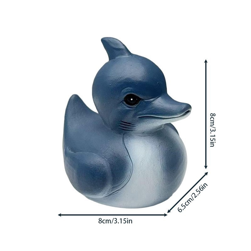 Figurine Duck- Whimsical Duck Statue Unique Ducks Figurine Resin Ducks for Dashboard Funny Animal Duck Statue for Home Office Desktop Car Accessories