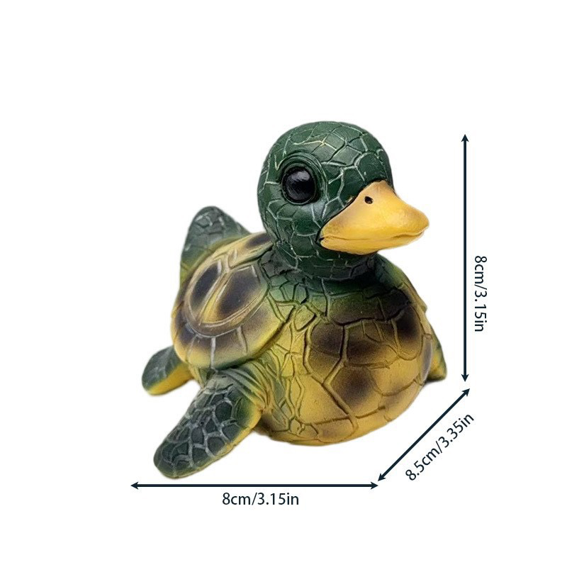 Figurine Duck- Whimsical Duck Statue Unique Ducks Figurine Resin Ducks for Dashboard Funny Animal Duck Statue for Home Office Desktop Car Accessories