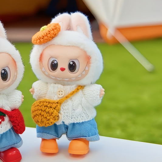Persimmon & Strawberry Crochet Set for 15–17cm collectible dolls, product view 2