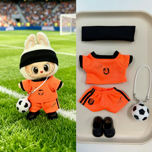 Holland Soccer Jersey Doll Clothes for 15–17cm collectible dolls, product view 2