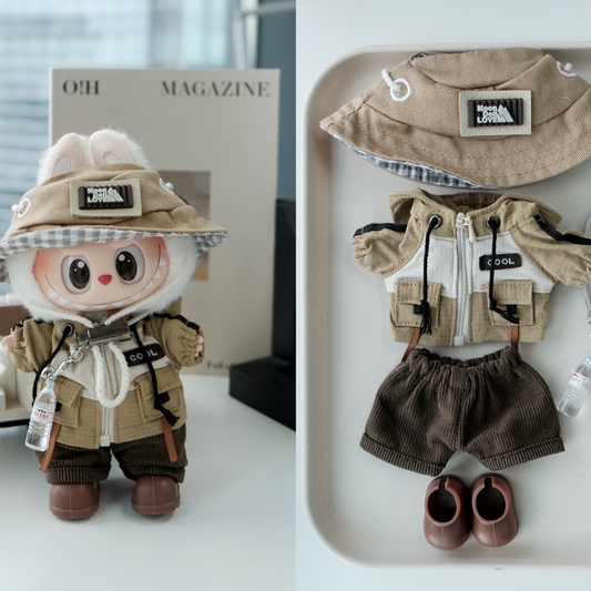 Hiking Climbing Clothes for 15–17cm collectible dolls, product view 2