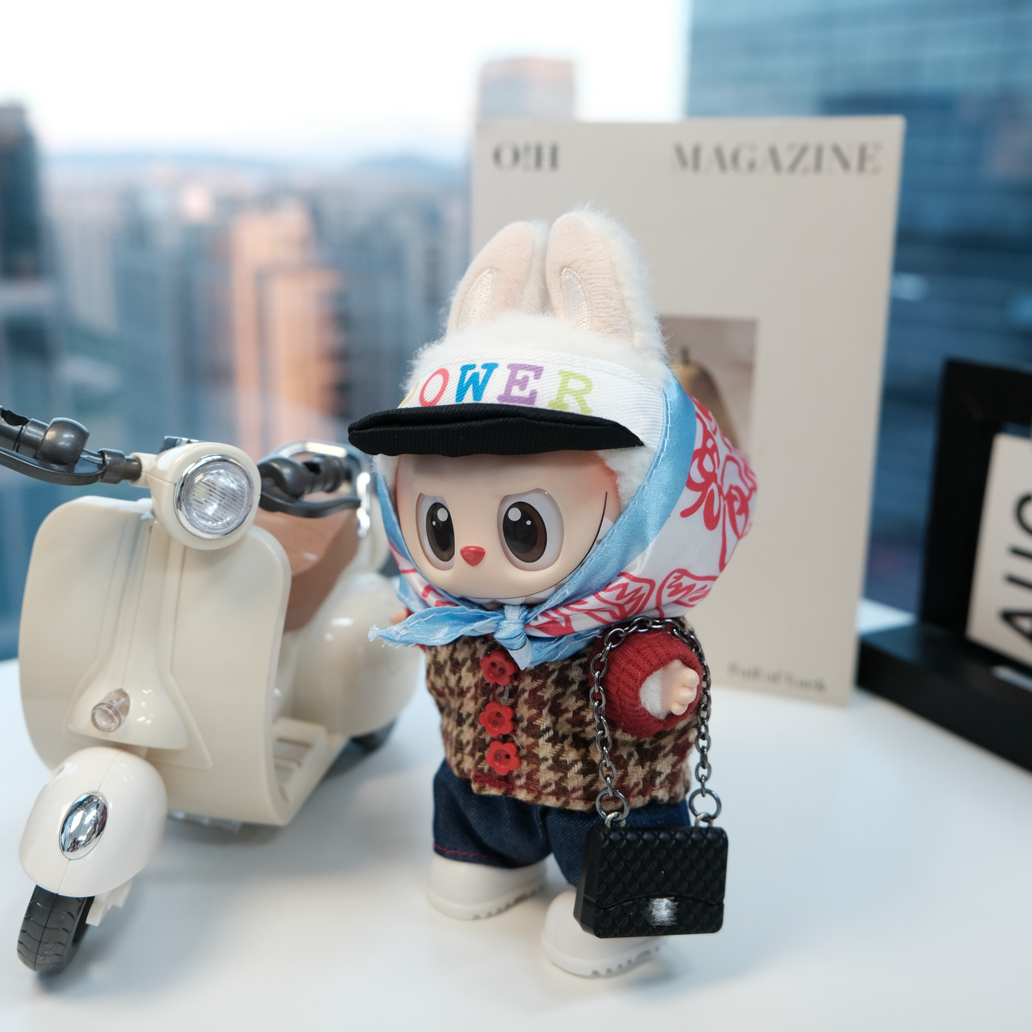 G Dragon Fashion Style Clothes for 15-17cm Labubu Doll, 6 Pcs Doll's Trip Wear Outfits