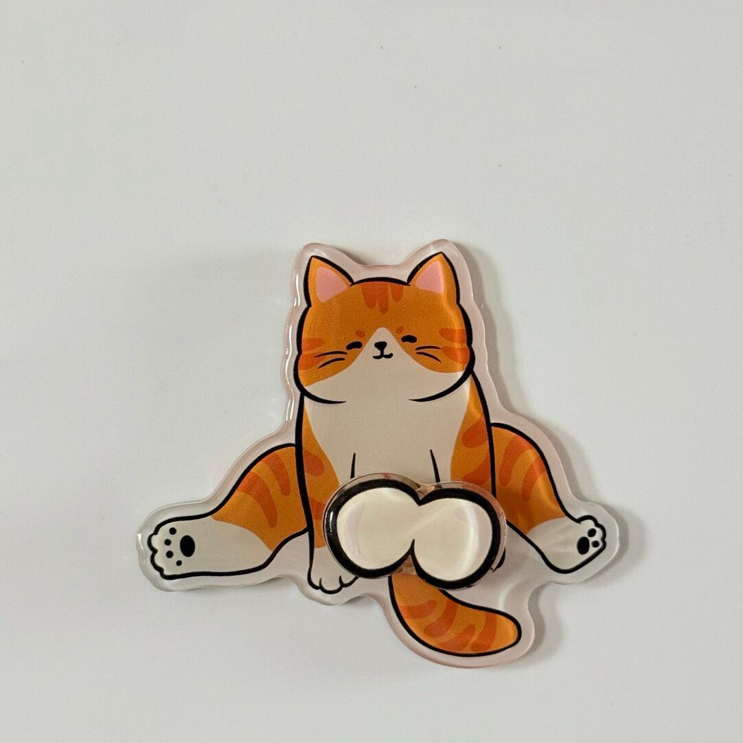Funny Rotating Cat Balls Refrigerator Magnets, Cute Spinning Cat Butt Acrylic Fridge Magnet Set, Novelty Hilarious Fidget Stress Relief Decor Gag