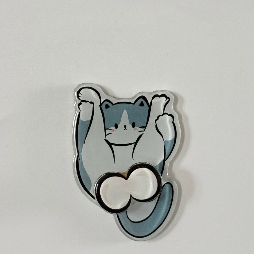 Funny Rotating Cat Balls Refrigerator Magnets, Cute Spinning Cat Butt Acrylic Fridge Magnet Set, Novelty Hilarious Fidget Stress Relief Decor Gag