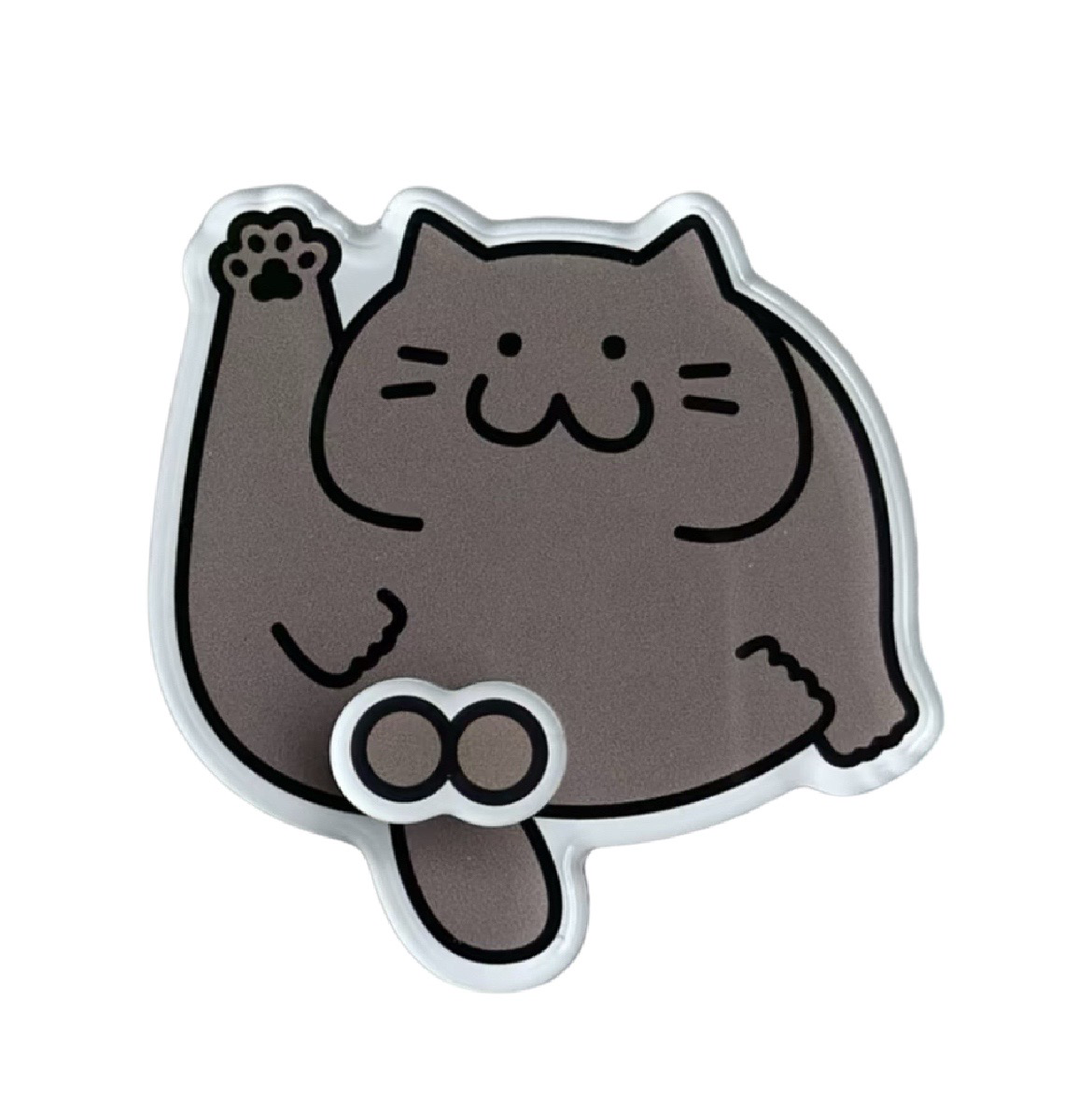 Funny Rotating Cat Balls Refrigerator Magnets, Cute Spinning Cat Butt Acrylic Fridge Magnet Set, Novelty Hilarious Fidget Stress Relief Decor Gag