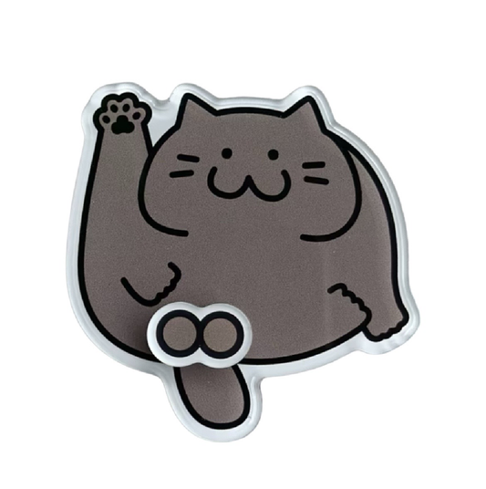 Funny Rotating Cat Balls Refrigerator Magnets, Cute Spinning Cat Butt Acrylic Fridge Magnet Set, Novelty Hilarious Fidget Stress Relief Decor Gag