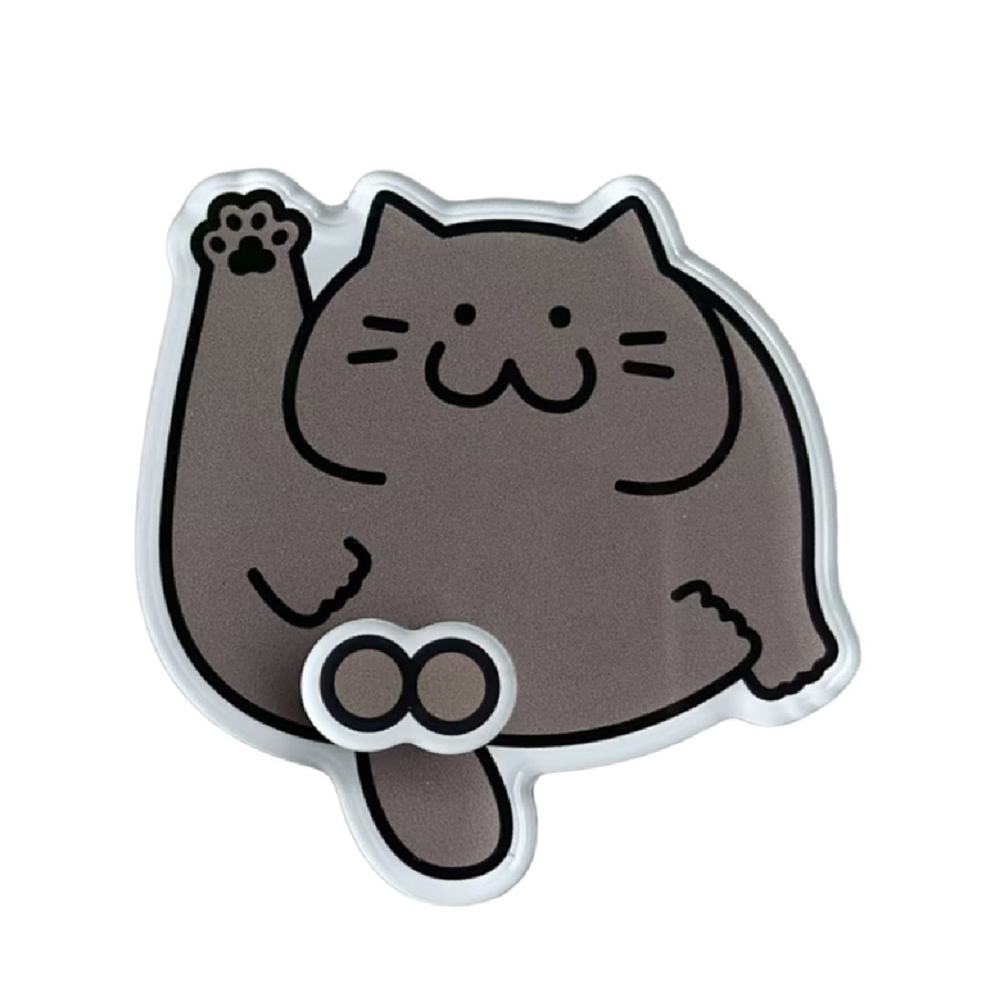Funny Rotating Cat Balls Refrigerator Magnets, Cute Spinning Cat Butt Acrylic Fridge Magnet Set, Novelty Hilarious Fidget Stress Relief Decor Gag