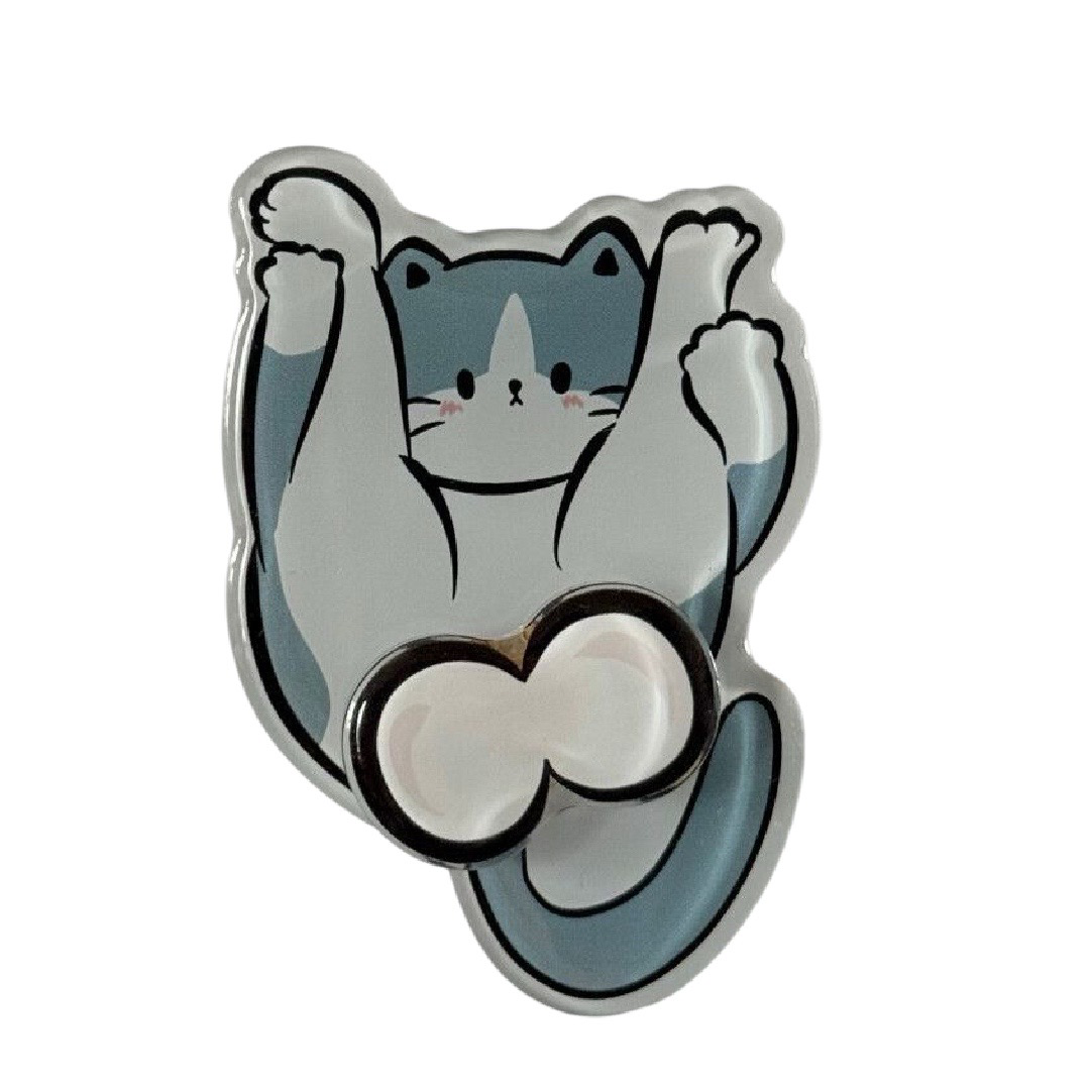 Funny Rotating Cat Balls Refrigerator Magnets, Cute Spinning Cat Butt Acrylic Fridge Magnet Set, Novelty Hilarious Fidget Stress Relief Decor Gag