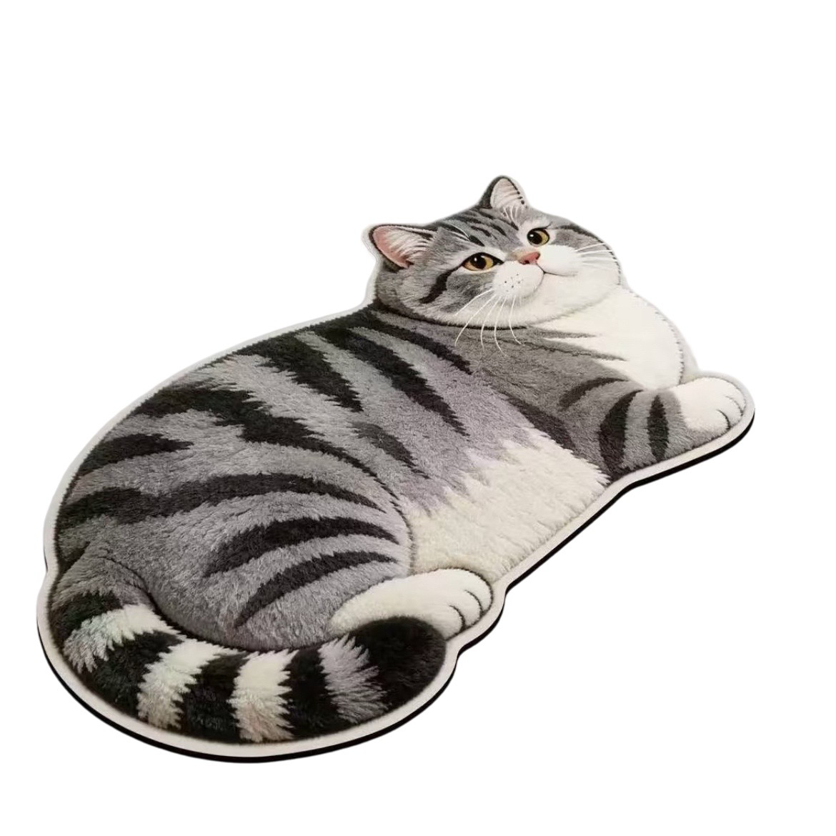 3D Realistic Dog Shaped Bath Mat & Floor Rug - Ultra Soft Absorbent Plush Area Rug, Non-Slip Cute Animal Shaped Door Mat