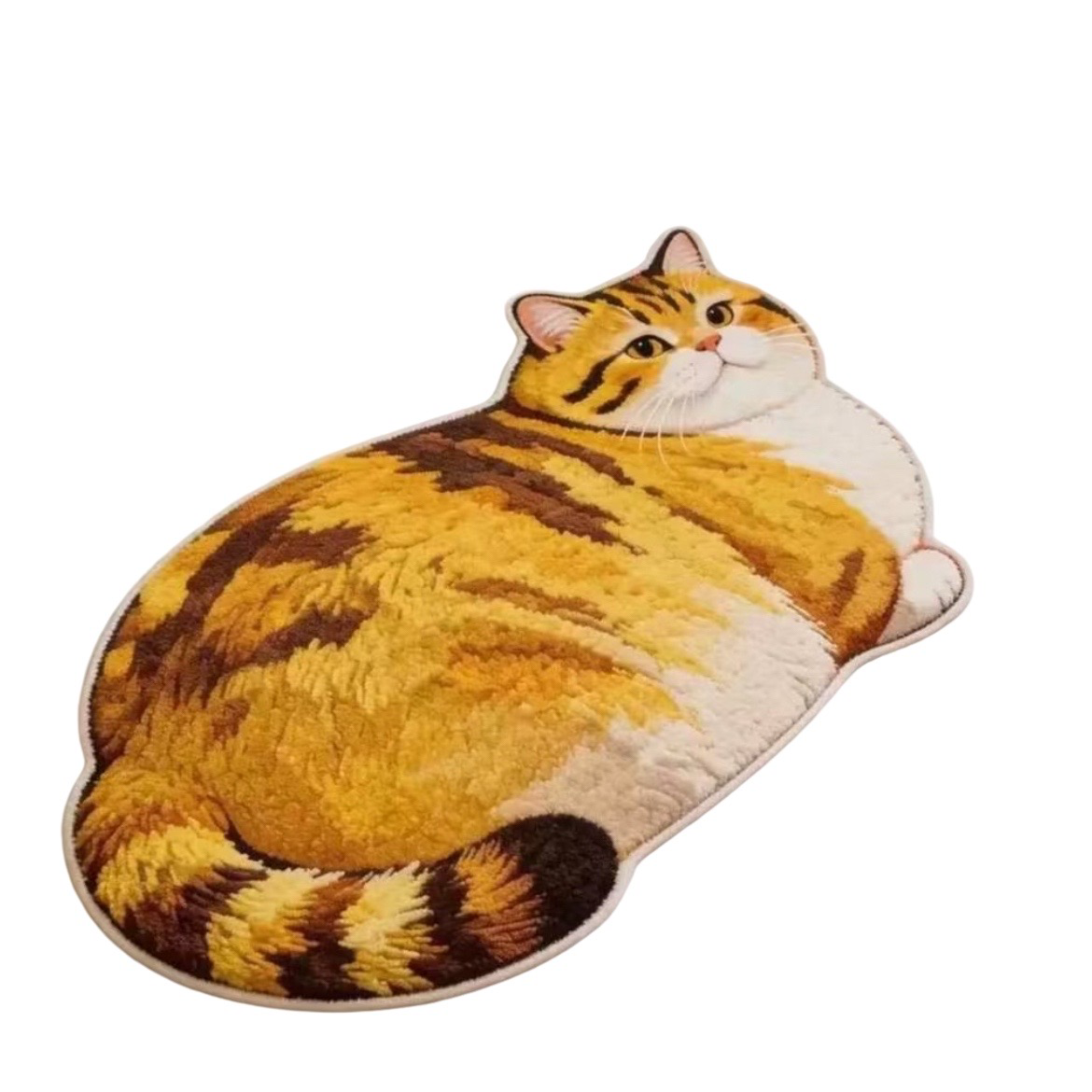 3D Realistic Dog Shaped Bath Mat & Floor Rug - Ultra Soft Absorbent Plush Area Rug, Non-Slip Cute Animal Shaped Door Mat