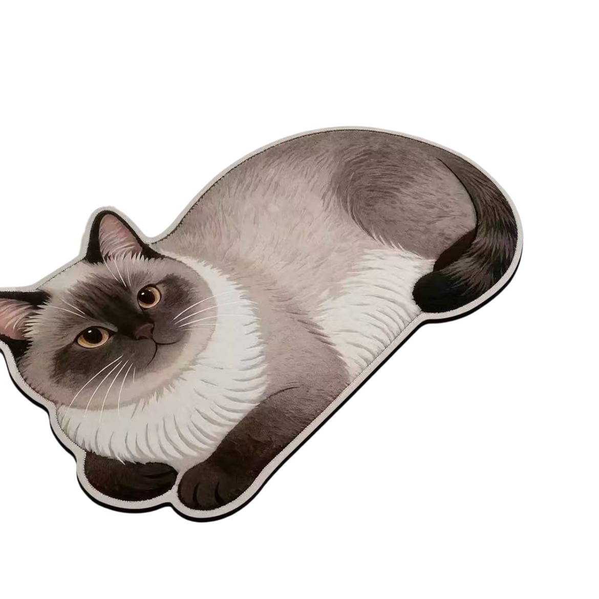 3D Realistic Dog Shaped Bath Mat & Floor Rug - Ultra Soft Absorbent Plush Area Rug, Non-Slip Cute Animal Shaped Door Mat