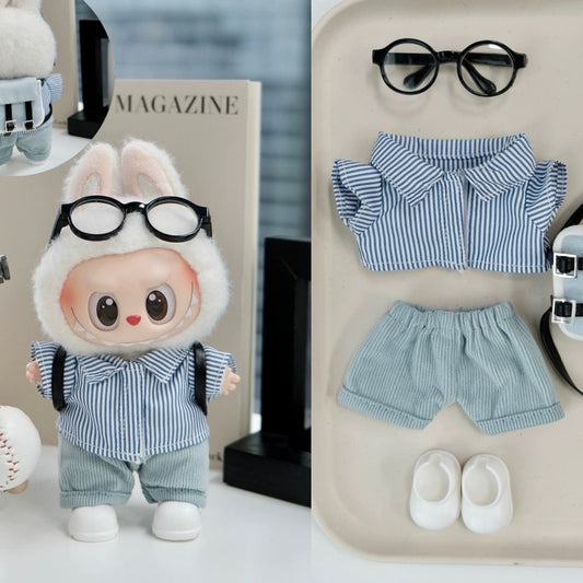 Striped Shirt Street Style Set for 15–17cm collectible dolls, product view 2