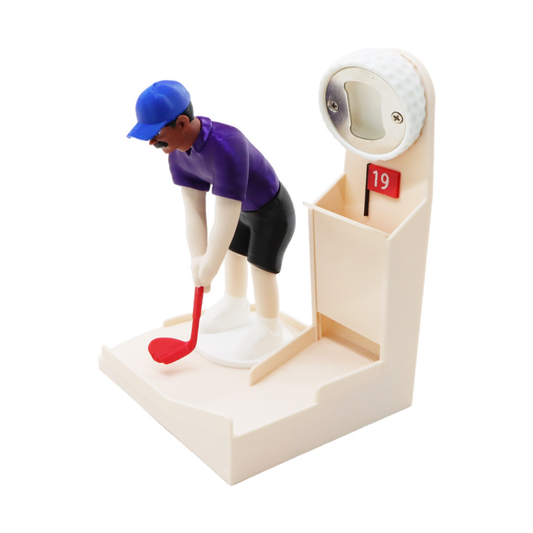 Sports Bottle Opener & Bottle Cap Launcher, Funny Beer Cap Shooting Game with Character Figurine, Novelty Bar Accessory, Unique Gifts for Men, Dad, Husband, Sports & Golf Lovers