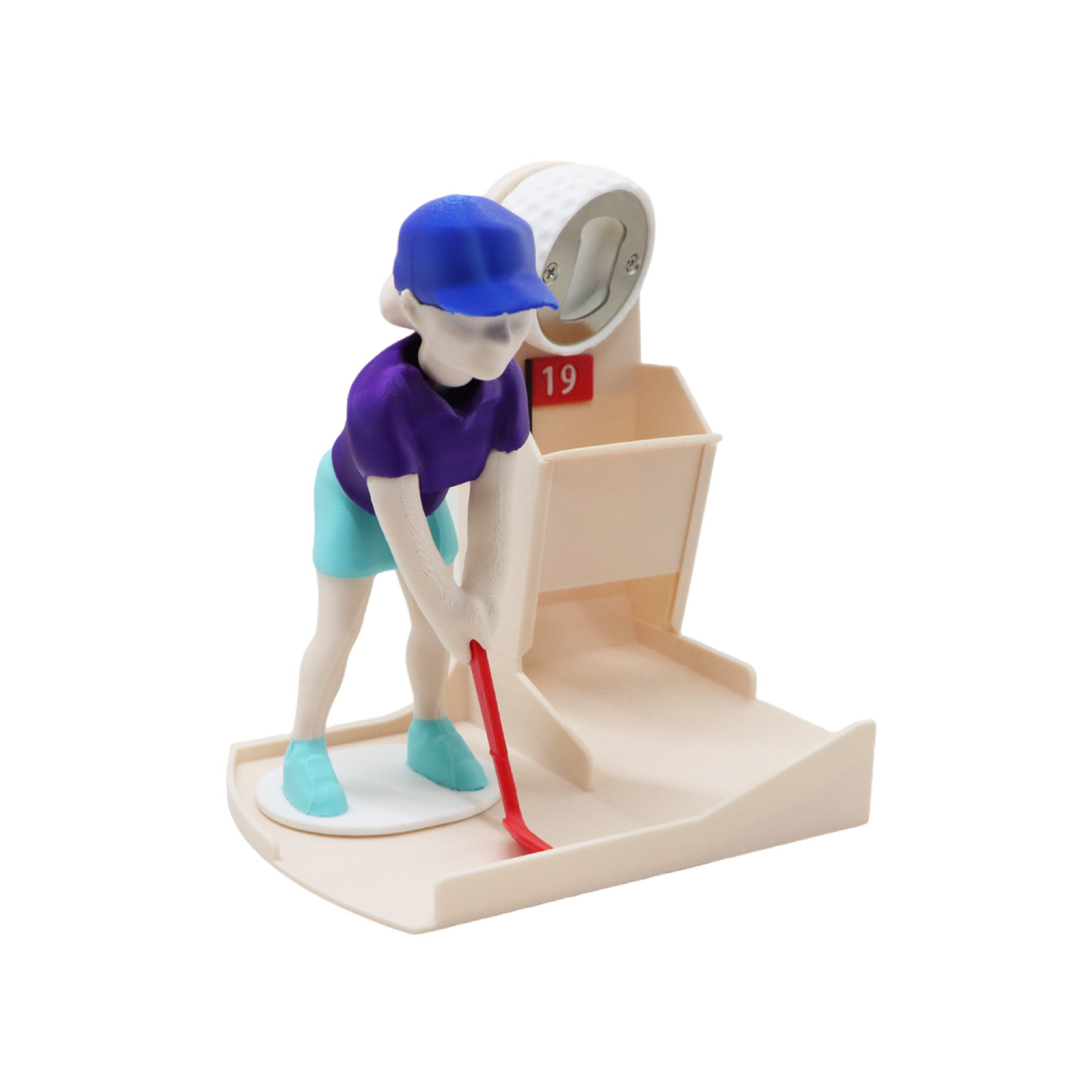 Sports Bottle Opener & Bottle Cap Launcher, Funny Beer Cap Shooting Game with Character Figurine, Novelty Bar Accessory, Unique Gifts for Men, Dad, Husband, Sports & Golf Lovers