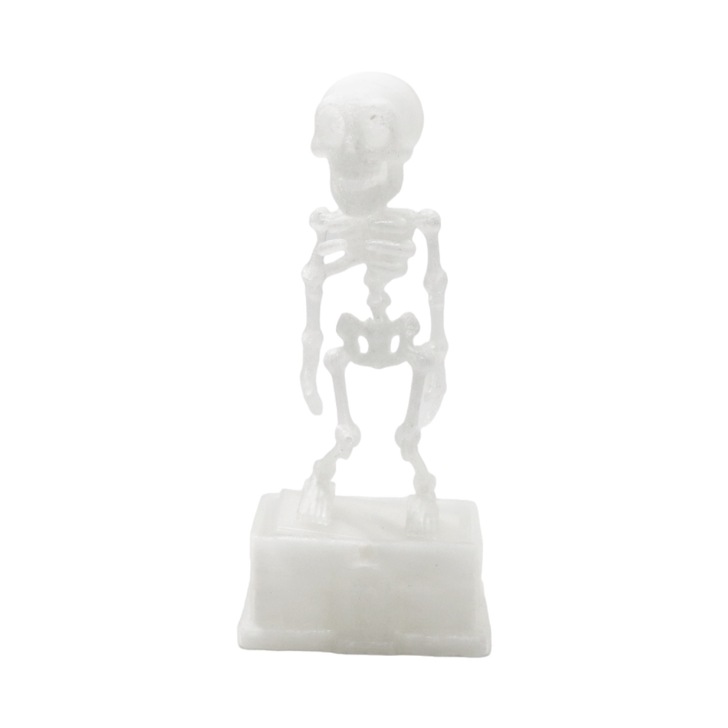 Dancing Skeleton Aquarium Ornament with USB Air Pump, 3D Printed Articulated Fish Tank Bubbler, Air-Powered Moving Skeleton Decor with Airline Tubing, Approx. 5.5 Inch